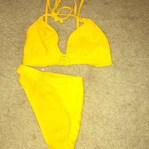 Yellow bathing suit